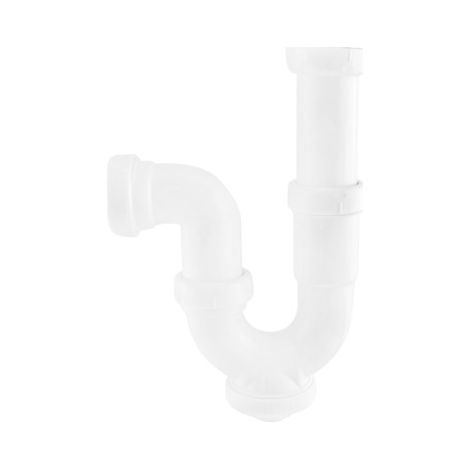 Siphon incurvé extensible, sortie horizontale 1-1/2, 40 mm (1/5)