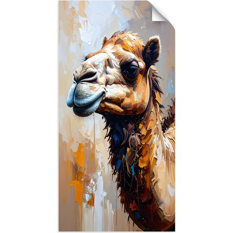 Selbstklebendes Poster – Wandsticker Kamel Wüstentiere Afrika 50x100 cm (1/3)