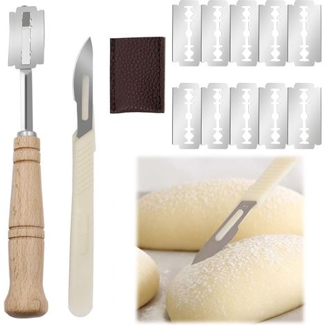 Couteau à Pain Long avec 20 Lames Interchangeables