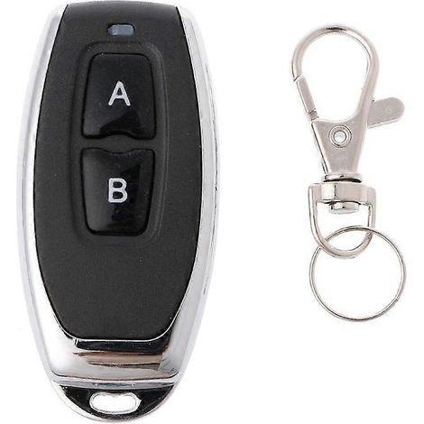 Interrupteur sans fil RF 433 MHz à 2 boutons avec télécommande pour rideau de porte de garage (1/5)