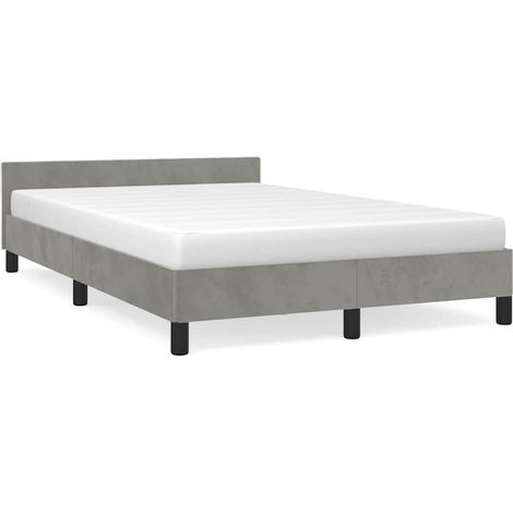 Maison Exclusive - Giroletto senza Materasso Grigio Chiaro 120x200 cm Velluto
