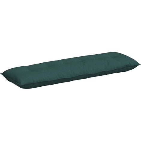 Rückenkissen Dunkelgrün 160 x 19 x 50 cm Stoff vidaXL