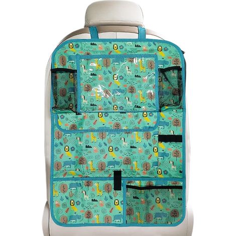 Organisateur De Siège Arrière Auto Grand Sac Multi-Poches En Tissu Oxford Organiseur de siège arrière avec support pour tablette pour Camion Camping-car Berline Collations Mouchoirs (1/5)