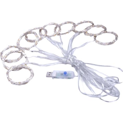 Rideau Lumineux - 300 LED - 3 x 3 m - 8 Modes Éclairage - Télécommande et Minuterie - IP65 Étanche - Blanc Chaud - Pour Fenêtre Jardin Mariage Intérieur Extérieur - 1 Pièce