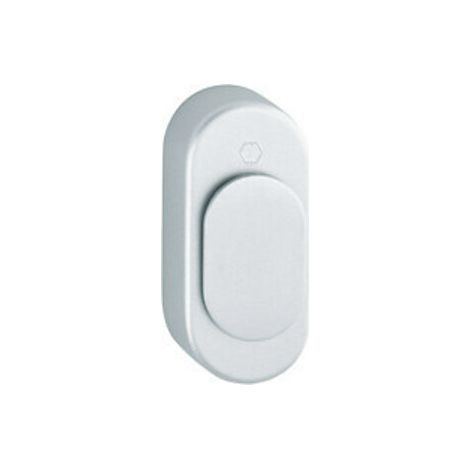 HOPPE FT-Verdeckrosette oval, RH16, U956V drehbare Abdeckung natur matt eloxiert (1/4)