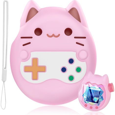 Confezione da 3 pellicole protettive per Tamagotchi Paradise, custodia in silicone con cordino, pellicola trasparente antigraffio, accessori per Tamagotchi Paradise, custodia antiurto a copertura tota (1/5)