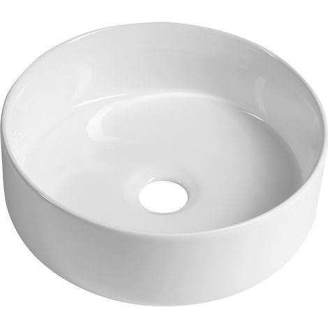 Vasque à poser NIMIS en céramique dia. 30 cm, blanc (1/3)