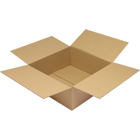 Faltkarton 1-wellig Höhenrillung Maße 300x300x150mm Qualität 1.20 B braun braun (1/2)