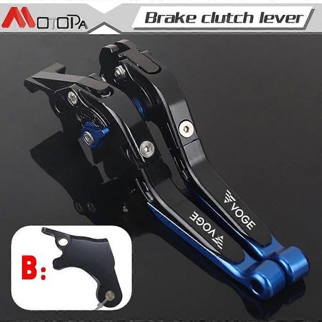 Leviers de frein et d'embrayage réglables et antichute pour motos LONCIN VOGE 500DS, 650DS, 500 R et 500R - Beige (1/5)