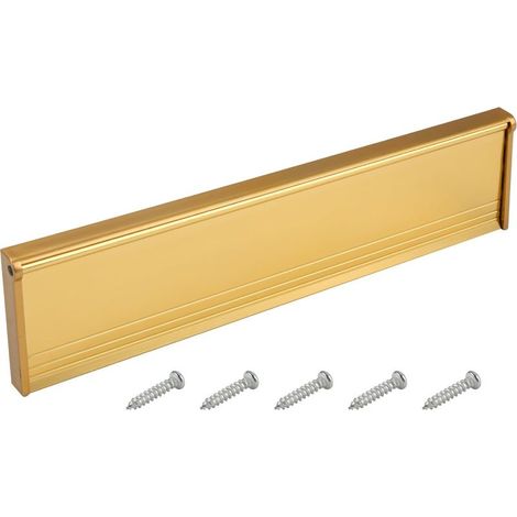 Türzugluftstopper – Briefkastenabdeckung – Wärme- und Schalldämmung – Für Holz- und PVC-Türen – Gebürstetes Silber – 29,3 x 7,7 cm (1/5)