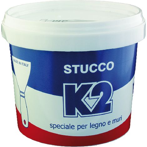 STUCCO IN PASTA COLORATO 'K2' Kg 1 Noce scuro  - K2