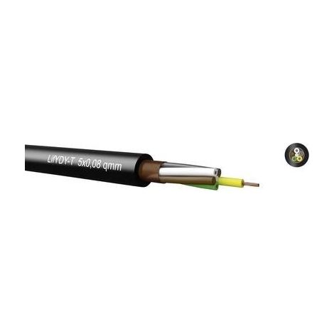 Cavo kabeltronik lifydy 3 conduttori 0,08 mm²