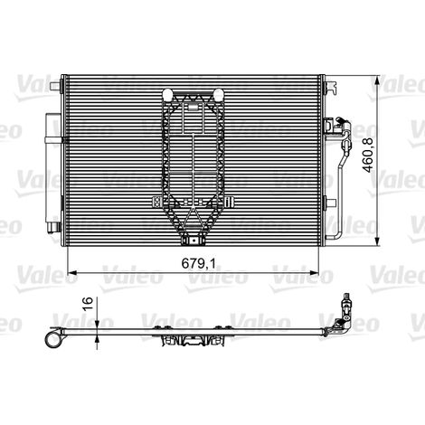 Condenseur, climatisation Valeo 812502 MERCEDES-BENZ 9065000554 A9065000554