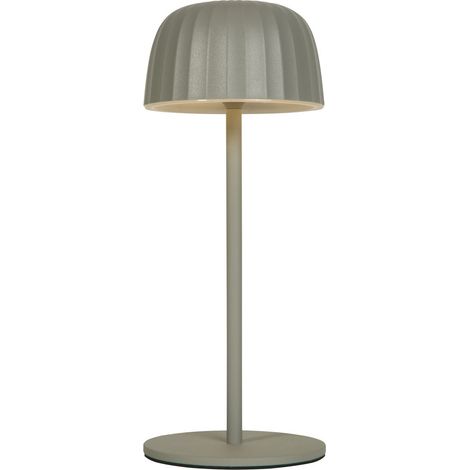 Searchlight Ezra Lampe de table rechargeable d'extérieur, grise, IP54, 2,5 W, 3 000 K (1/5)
