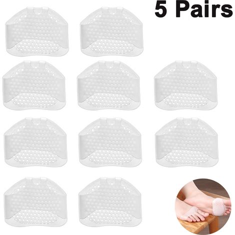 Lot de 5 paires de coussinets métatarsiens pour l'avant-pied Coussinets métatarsiens pour femmes Coussinets métatarsiens pour hommes Semelles intérieures pour soulager la douleur liée à la métatars (1/5)