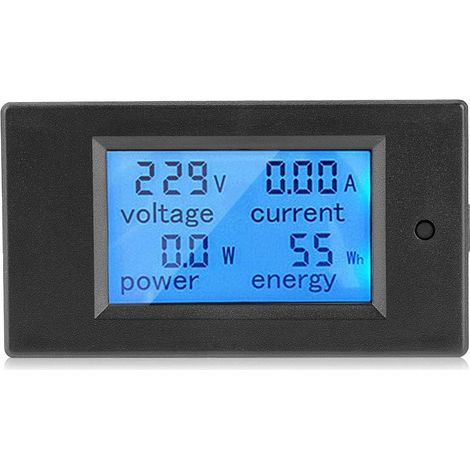 AC80-260V 100A Power Meters Monitor Volt Amp KWh Watt Digital Power Energy Panel Meter avec Boîtier LCD Affichage Numérique Voltmètre Ampèremètre Détecteur Lecteur Panneau (1/5)