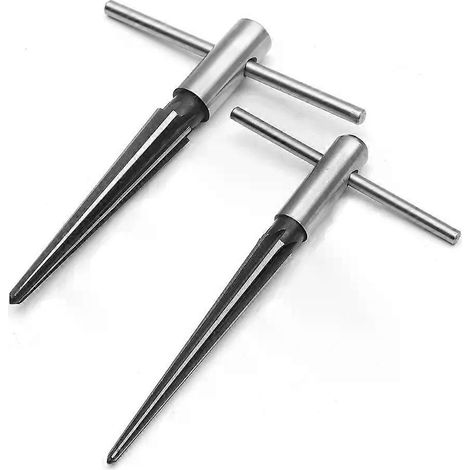 Handgeführter Kegelreibahlensatz 1/8-1/2 Zoll & 5/32-5/8 Zoll Kegelreibahlen für Stegbolzenlöcher, Werkzeuge für Maschinenbauer und Gitarrenbauer (1/4)