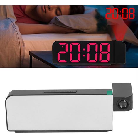 Großbild-Projektionswecker mit großformatiger LED-Anzeige, elektronischer Uhr, Digitalwecker (1/5)