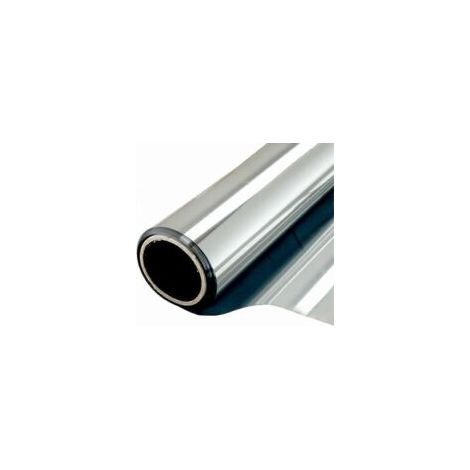 Fensterfolie – Sicht- und Sonnenschutz mit Spiegeleffekt – 60 x 200 cm – Silber-Crezuo