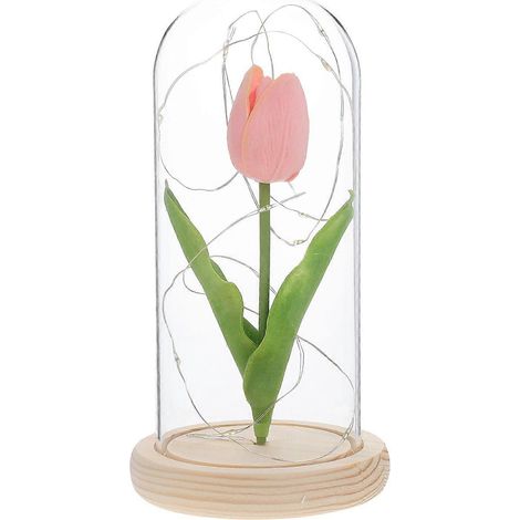 Ornement de tulipe lumineuse LED, fleur lumineuse créative, décoration pour la maison ou le bureau (1/5)