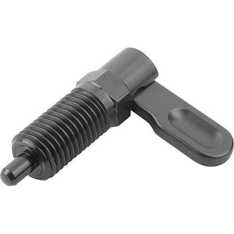 KIPP Sperrriegel mit Anschlag Rechts Ø 6mm M12 Form A Griff unbeschichtet ohne Mutter (1/3)
