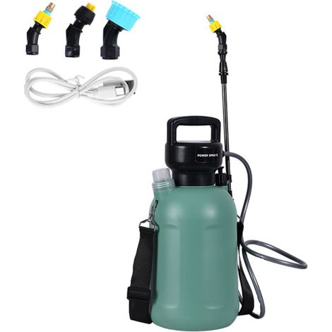 Arroseur électrique portatif rechargeable USB, pulvérisateur à main, outil agricole, arrosoir à atomisation, vaporisateur d'eau multifonctionnel pour plantes de jardin, outil de nettoyage des vitres (1/5)