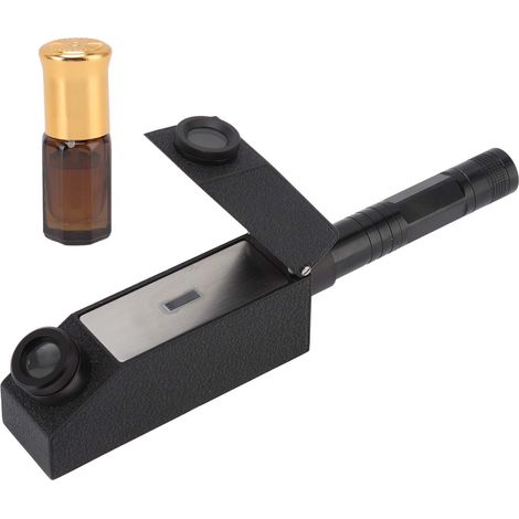 Réfractomètre portable pour pierres précieuses (1,30 à 1,81) : identification rapide et haute précision. Kit de réfractomètre pour bijoux. (1/5)