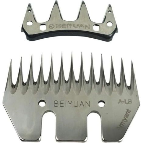 Ciseaux à mouton 13 dents Lame électrique Beiyuan Ciseaux à moutons Peigne et Cutter  Remplacement pour tondeuse mouton,alpa (1/4)