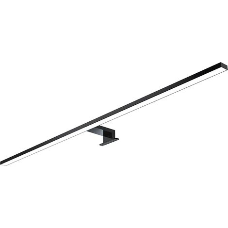 kalb  100cm lampe de salle de bain LED miroir lampe 230V, noir, blanc neutre