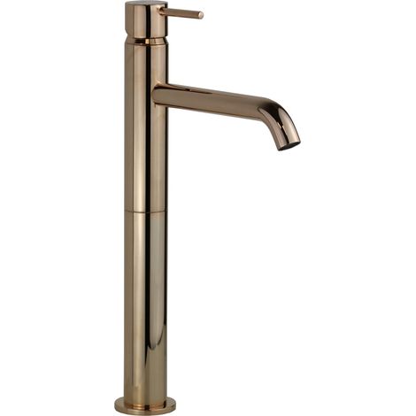 Mitigeur hauteur 325,8 mm de couleur or rose pour vasques Gattoni Easy 2384/23RS Sans vidage - Oro Rosè (1/2)