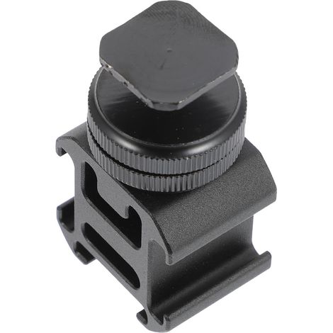 Adaptateur pour Trépied Support de Flash en Alliage D'aluminium Noir, Résistant la Corrosion, Vis 1/4 Pouces, Accessoire pour Accessoires Photo et Caméscopes (1/5)
