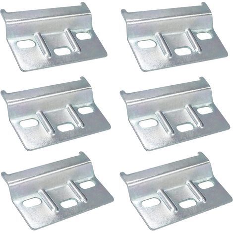 Rail de Suspension Fixation Plaque Support placards Meubles 6 PCS Rail de Suspension pour Meuble 64mm placard de cuisine placards Meubles Penderie (1/5)