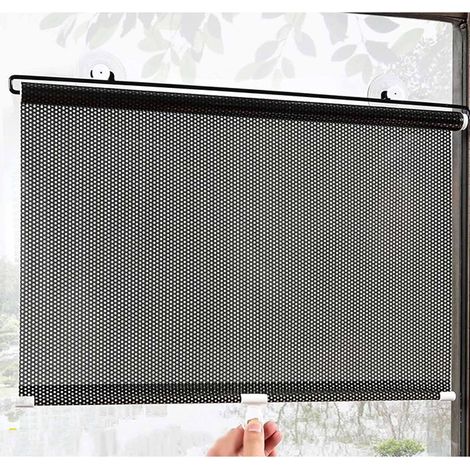 1pcs - Sunshade, window shield, and heat insulation curtain & 68125cm black mesh (1/5)