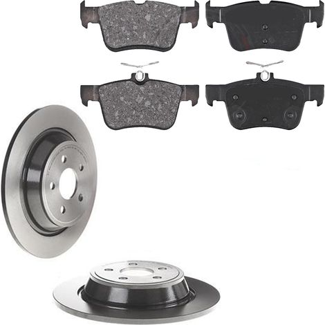 KIT FRENI POSTERIORI compatibile con FORD S-MAX (CJ) - DISCHI + PASTIGLIE OEM: FDB4798 / 18484 , 17742 /SOSTITUZIONE DIRETTA/BASSA POLVERE/SILENZIOSO (1/5)