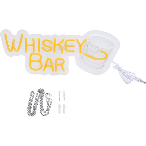 Panneau lumineux LED en néon, alimenté par USB, intensité variable, pour Bar à whisky, décor esthétique de salle pour taverne et Club (1/5)