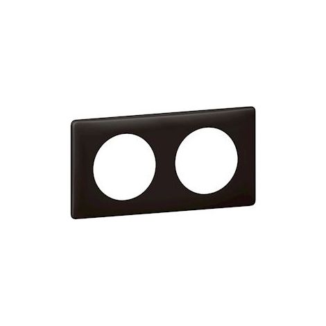Plaque UE 2 postes Basalte Celiane