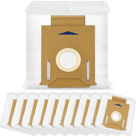 Pack of 10 vacuum cleaner bags compatible with ECOVACS DEEBOT N8+ N8 Pro N8 Pro+, T8 T8+ T8 AIVI T8 AIVI+ T8MAX T8Power, T9 T9+, DX93 DDX96, Yeedi Vac Station (1/5)