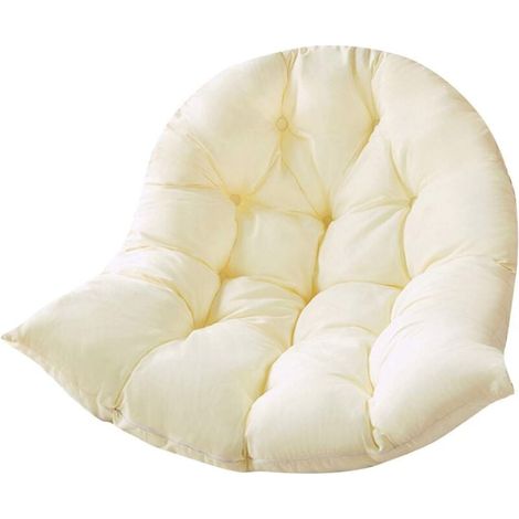 Coussin De Balancelle Imperméable Et Épais De Dossier Pour De Jardin Uniquement Anti-Salissuresbeige 80x120cm Blanc (1/5)