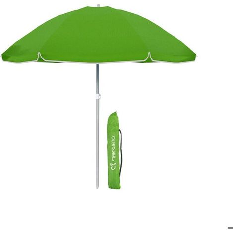 Strandparasol - MARBUENO - SOMMER 10095V - Grün - Durchmesser 200 cm - Nylon und Stahl