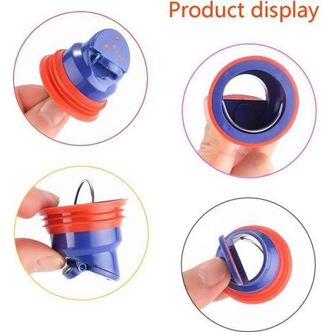 Bonde de douche anti-reflux – Siphon en silicone 90mm – Valve de vidange rapide – Autonettoyant pour cuisine et salle de bain (1/5)