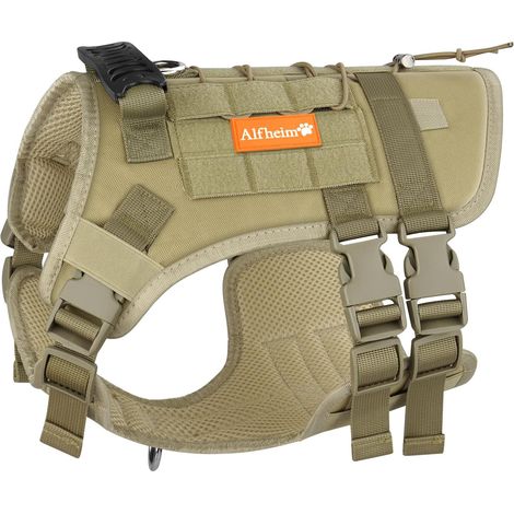Harnais Tactique pour Chiens avec Poignée pour Chien Taille Moyenne (1/5)