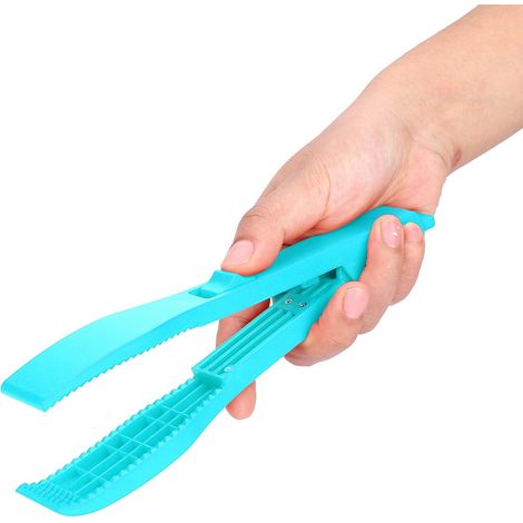 Pince de pêche verrouillable bleue, outil de serrage manuel pour la capture et la manipulation des poissons. (1/5)
