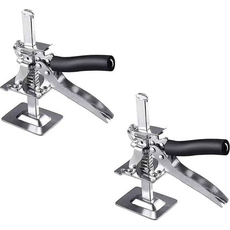 SABIR Lot de 2 outils de serrage de précision – Cric multifonction en acier pour réglage de la hauteur des carreaux en céramique,pour sols, portes, armoires (1/5)