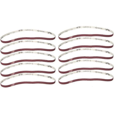 10 Stück Schleifband Aluminiumoxid Schleifpapier Schleifband 533 x 9 mm (600)