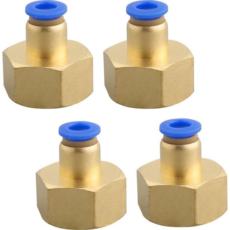 Raccord Pneumatique 1/2" Tuyau 6 mm Raccord Rapide à Air Comprimé Avec Douille (1/5)