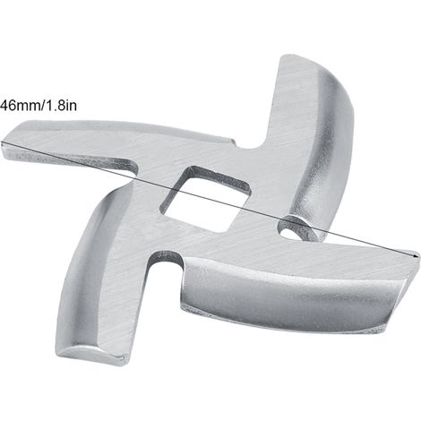 Ortviai Couteau pour hachoir à viande en acier inoxydable – 46 mm, lame tranchante et durable (1/4)