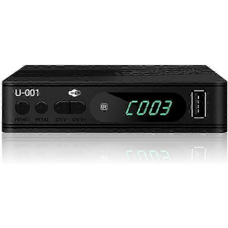 Tuner TV DVB-T2, récepteur TV terrestre et satellite, décodeur TV numérique HEVC DVB-T2 264, boîtier TV HD USB, bonne qualité (1/5)