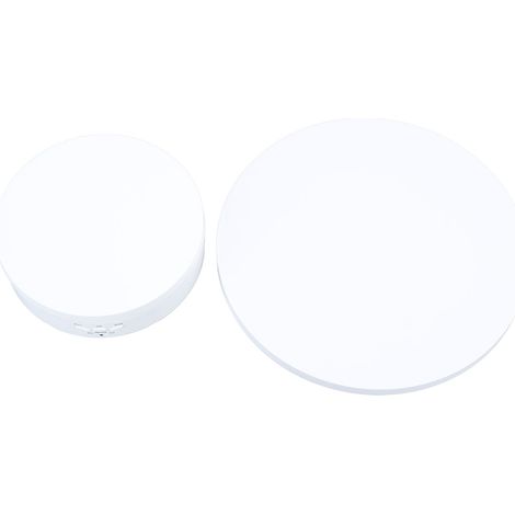 Plateau tournant électrique 2 en 1 avec télécommande intelligente, présentoir à bijoux et diffusion en direct, support d'exposition pour ornements, 5 V, blanc (1/5)