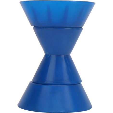 Rouleau d'étrave de 4 pouces pour bateau avec axe de 1/2 pouce, en PU bleu résistant aux rayures, pour remorque en Y (1/4)