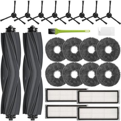 Accesorios para Dreame L10s Pro  L10s Pro Gen2  L10s Plus  L10 Prime, Repuestos con 2 cepillos principales, 8 almohadillas de fregona, 4 filtros, 8 cepillos laterales (1/5)